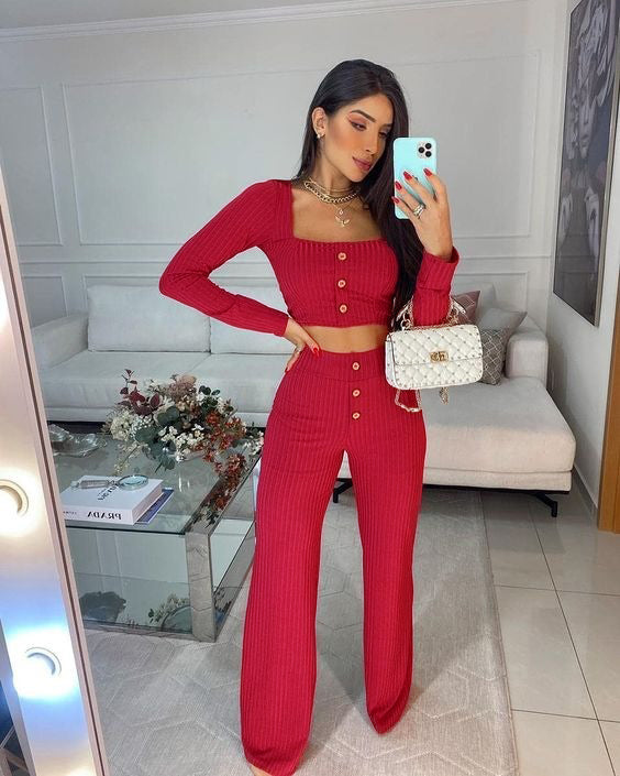 3-388 Conjunto rib con botones