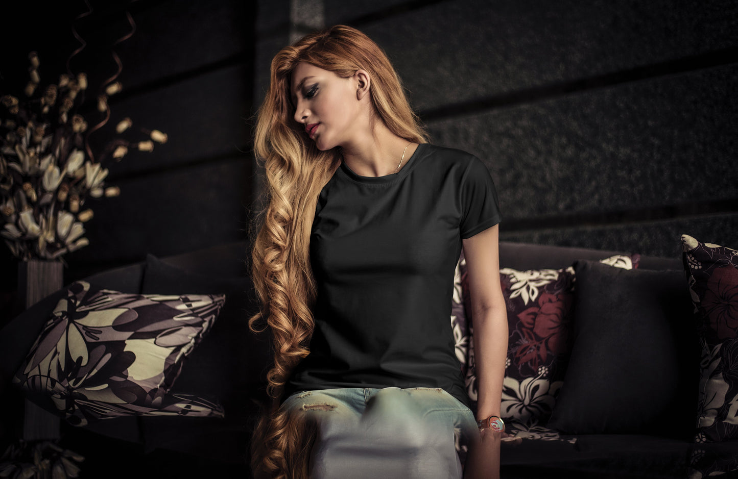 8-131 Blusa básica larga blanca BL