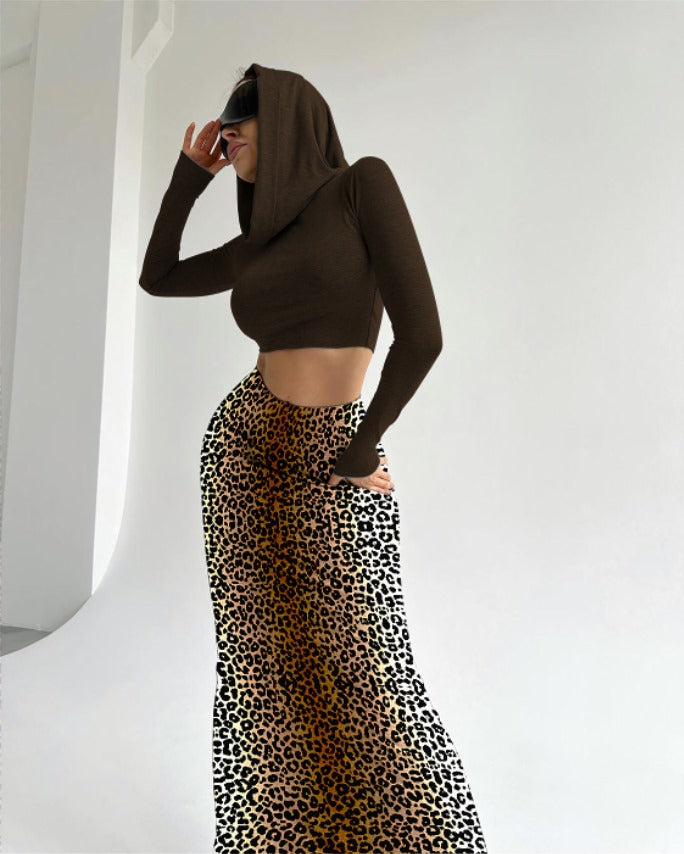 3-620(2) hermoso vestido animal print