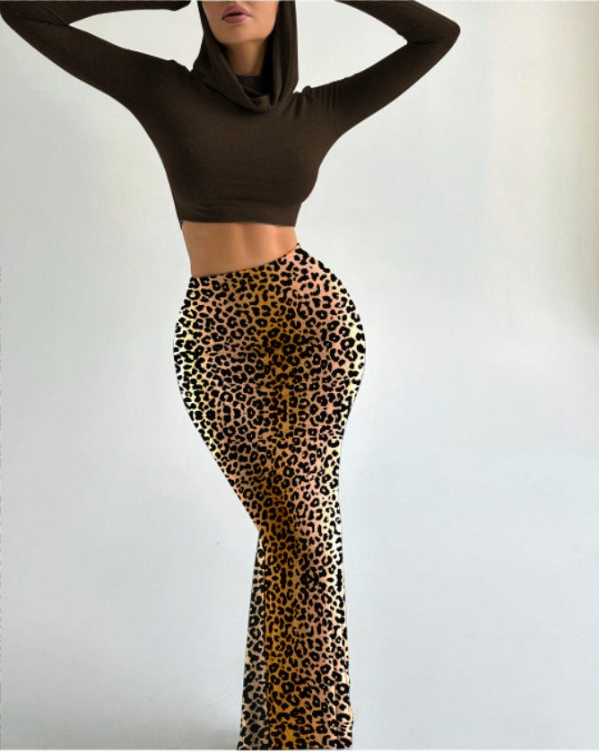 3-620(2) hermoso vestido animal print