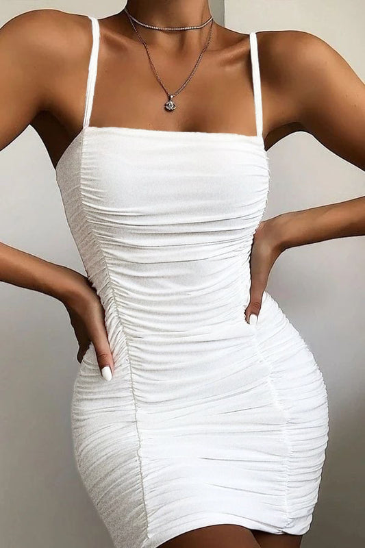 32-145 Vestido brillos recogido