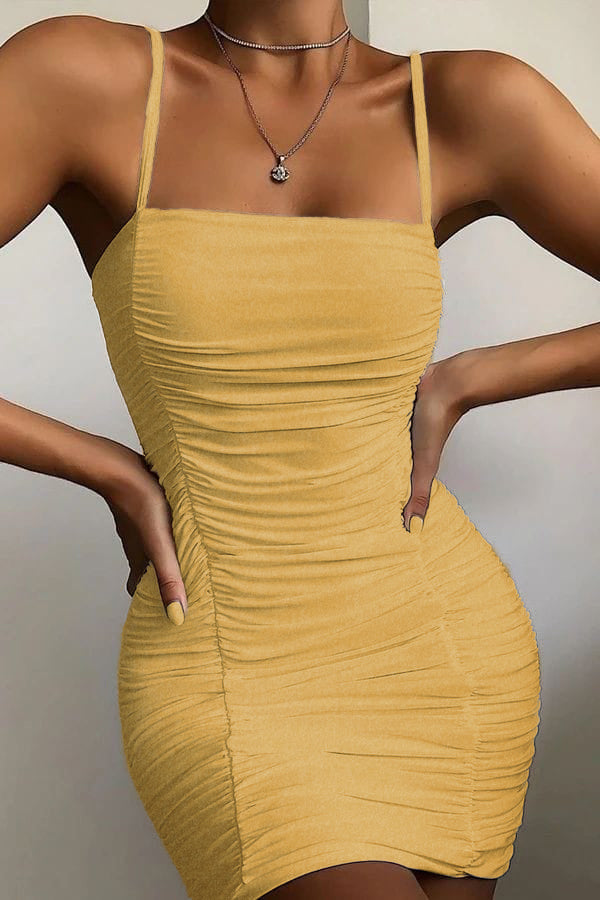 32-145 Vestido brillos recogido
