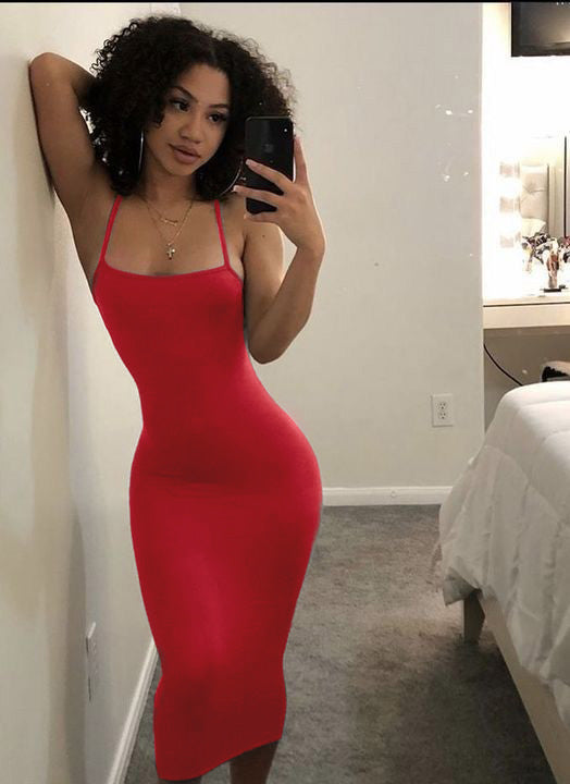 39-140 Vestido largo tiras