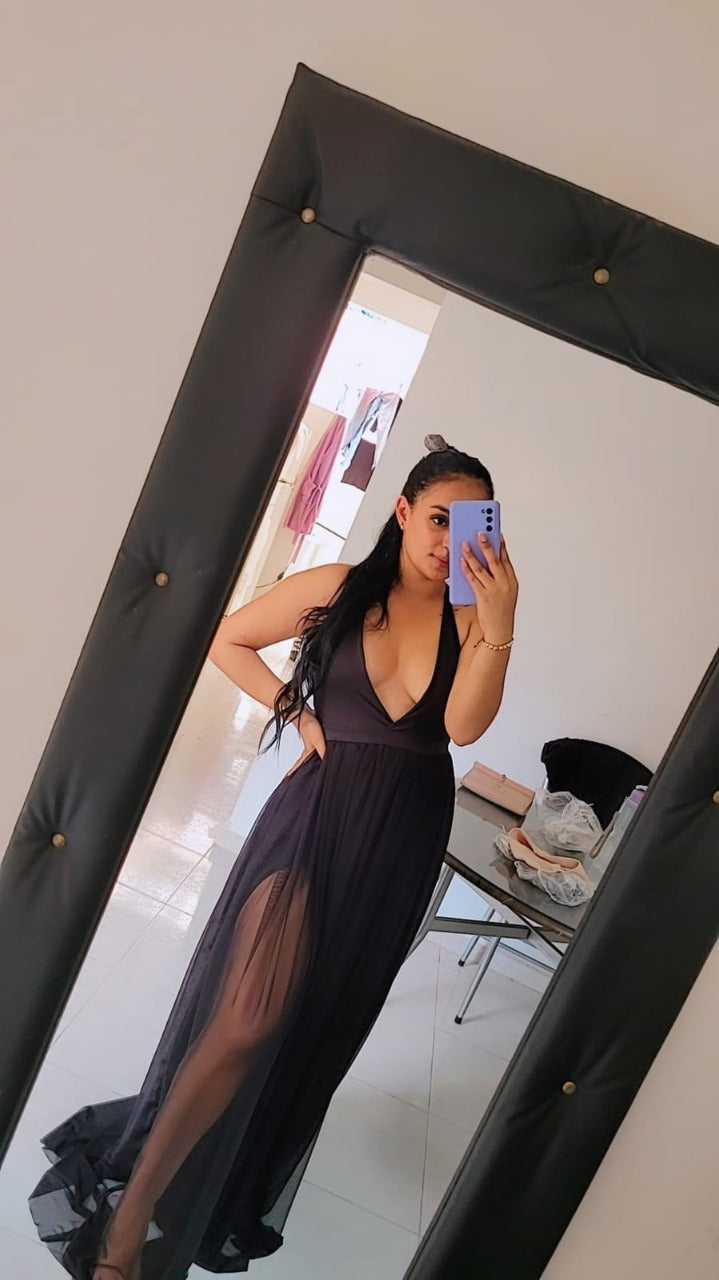 42-093 Vestido mallatex