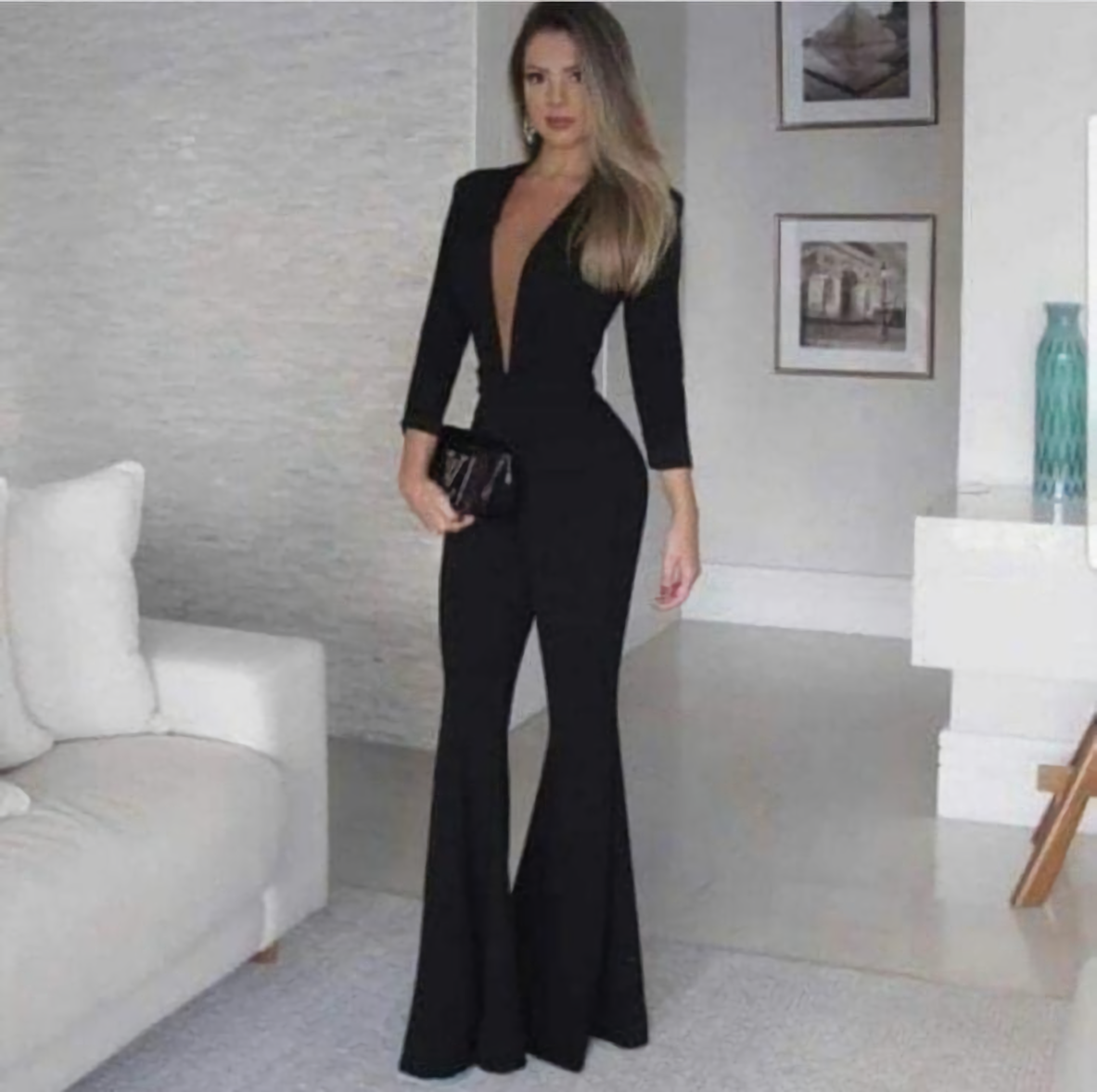 Enterizos bota campana hotsell