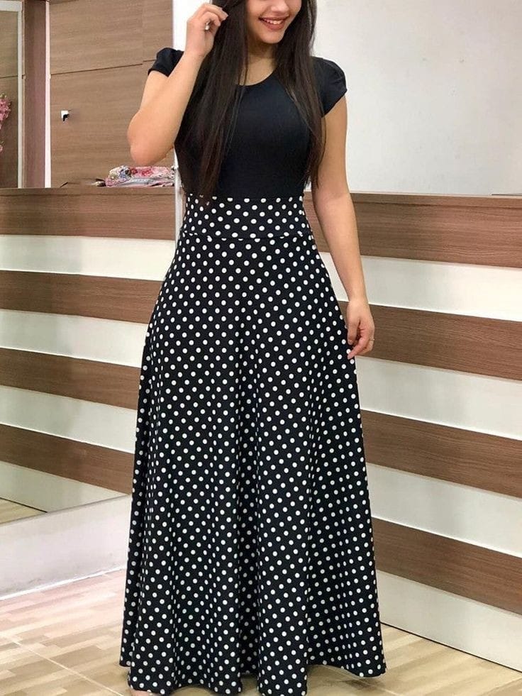 42-047 Vestido de lunares