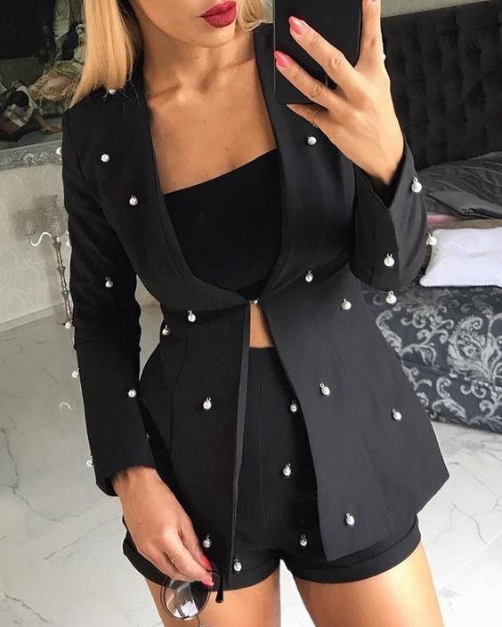 3-610 Conjunto blazer pearl
