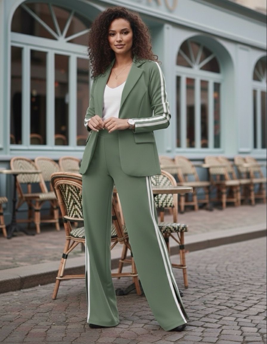 3-558. Set para mujer. blazer pantalon y blusa