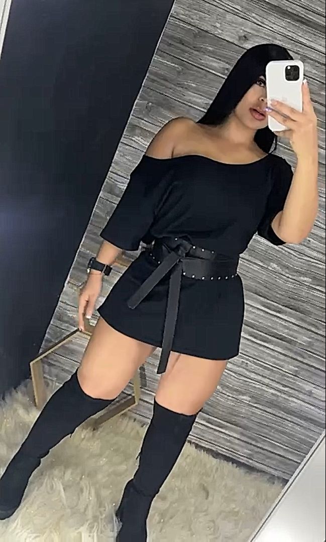 32-140 Vestido corto con correa – Tatiana Brand - Main Image