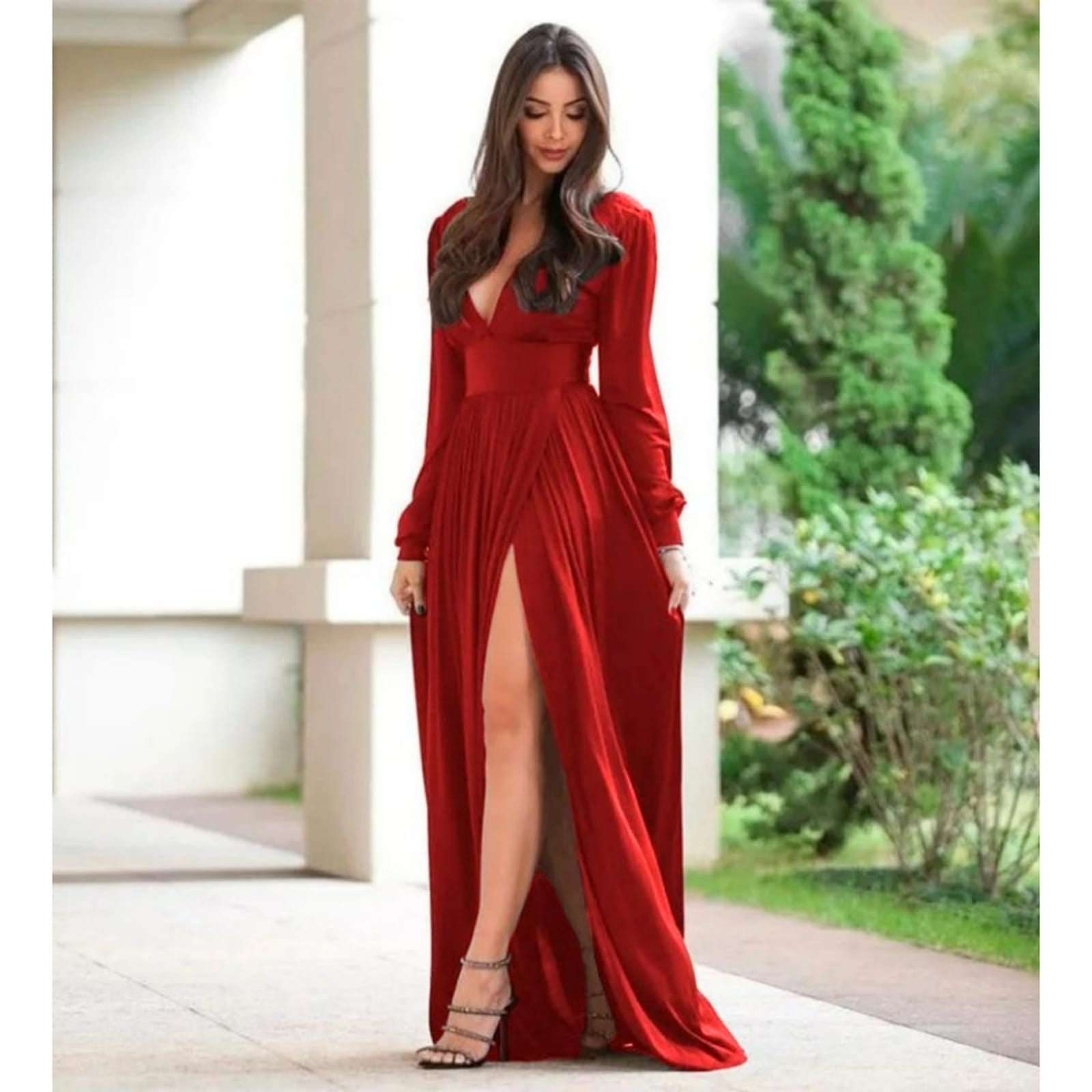 Amazon Vestidos Rojos Para San Valentin Apparentia Vestido Largo